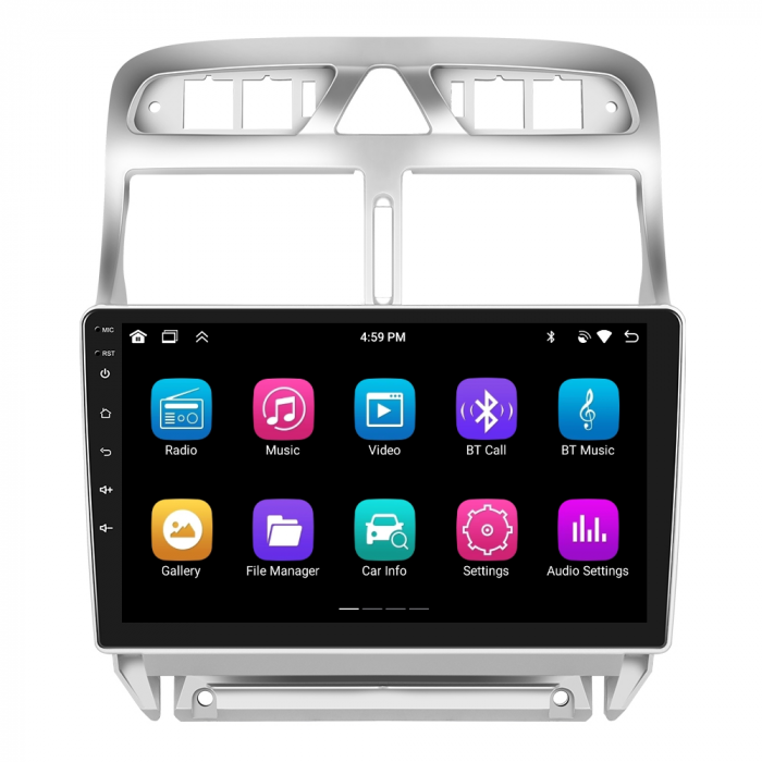 Navigatie Peugeot 307 (2002-2013),Android 12 4GB RAM 64GB, SIM 4G, Carplay si Android Auto ecran 9 inch [8]