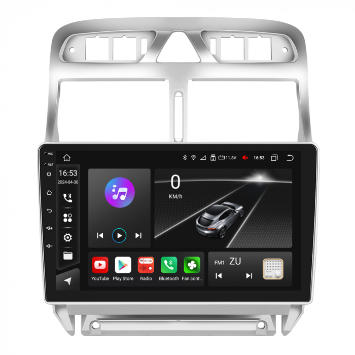 Navigatie Peugeot 307 (2002-2013) Android 12, 8GB RAM 128GB,SLOT SIM 4G, DSP, Carplay si Android Auto ecran 9 inch [1]