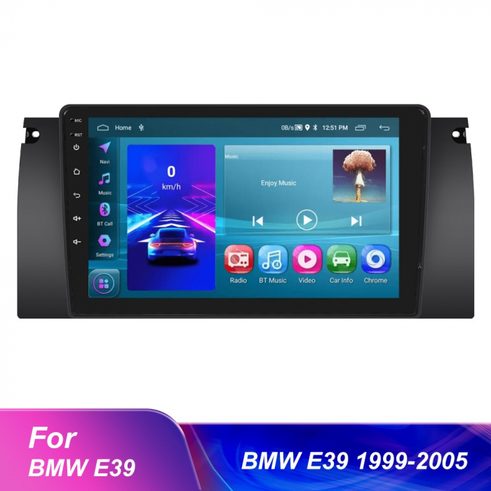 Navigatie BWM E39 (1999-2005) cu Android 11, ecran 9 Inch, 2GB RAM 32 GB ROM,Carplay si Android Auto [4]