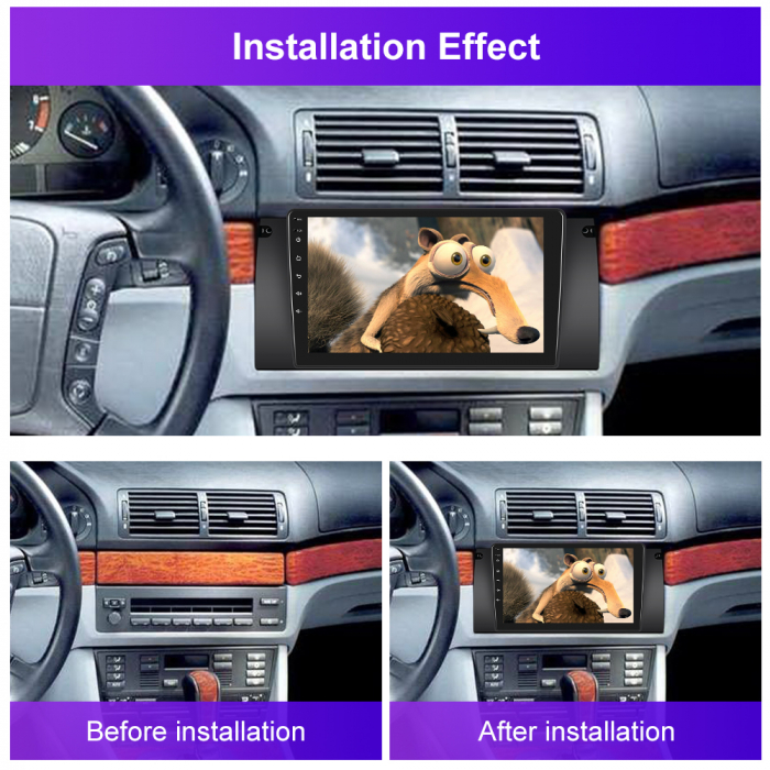 Navigatie BWM E39 (1999-2005) cu Android 11, ecran 9 Inch, 2GB RAM 32 GB ROM,Carplay si Android Auto [3]