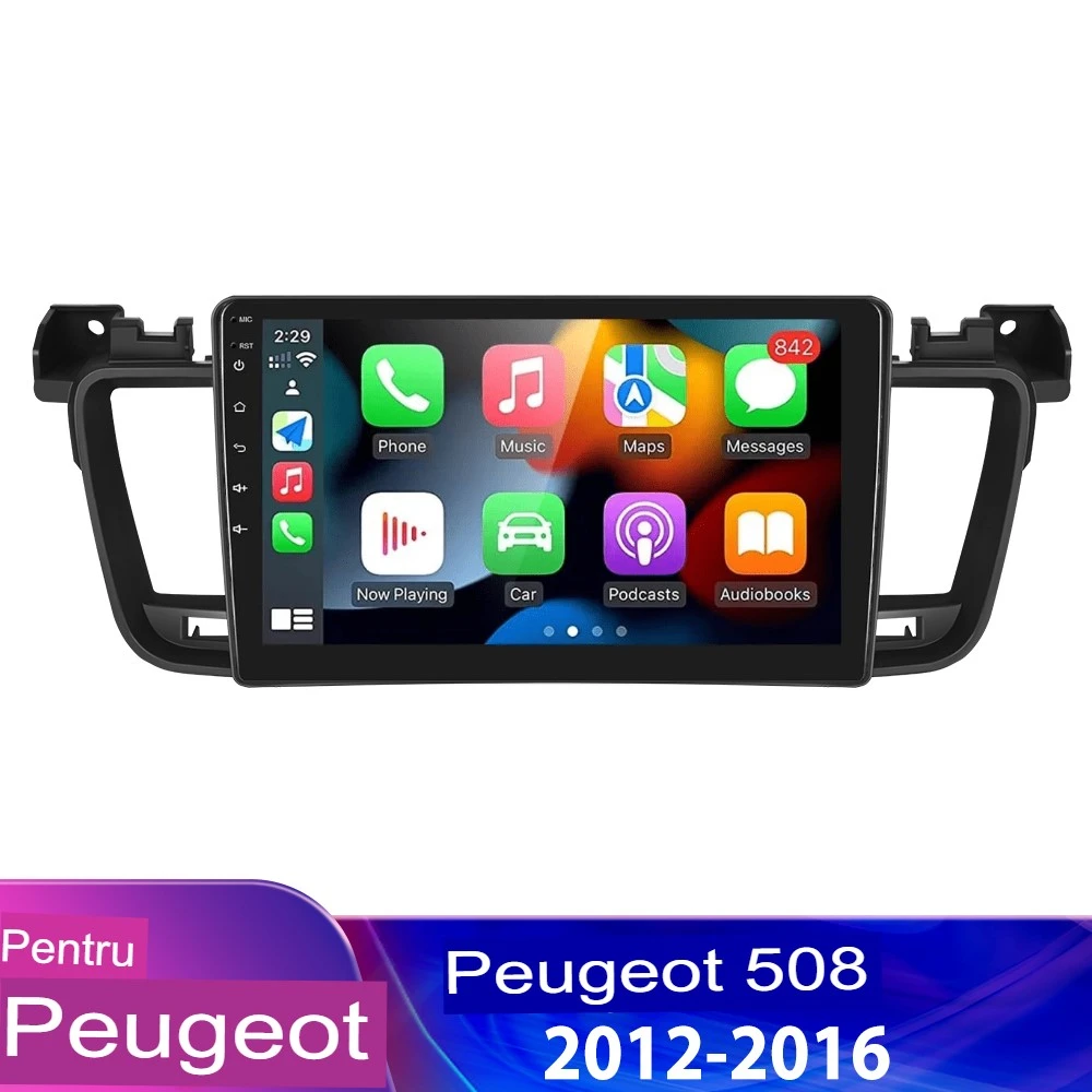 Navigatie Peugeot 508 (2012-2016) cu Android 13, 6GB RAM 128 GB ROM PREMIUM, ecran 9 Inch 2.5 IPS ,Carplay si Android Auto [2]