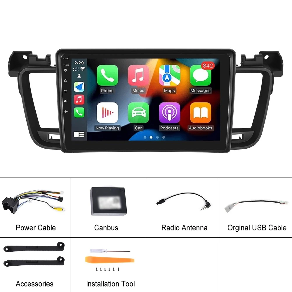 Navigatie Peugeot 508 (2012-2016) cu Android 13, 6GB RAM 128 GB ROM PREMIUM, ecran 9 Inch 2.5 IPS ,Carplay si Android Auto [8]