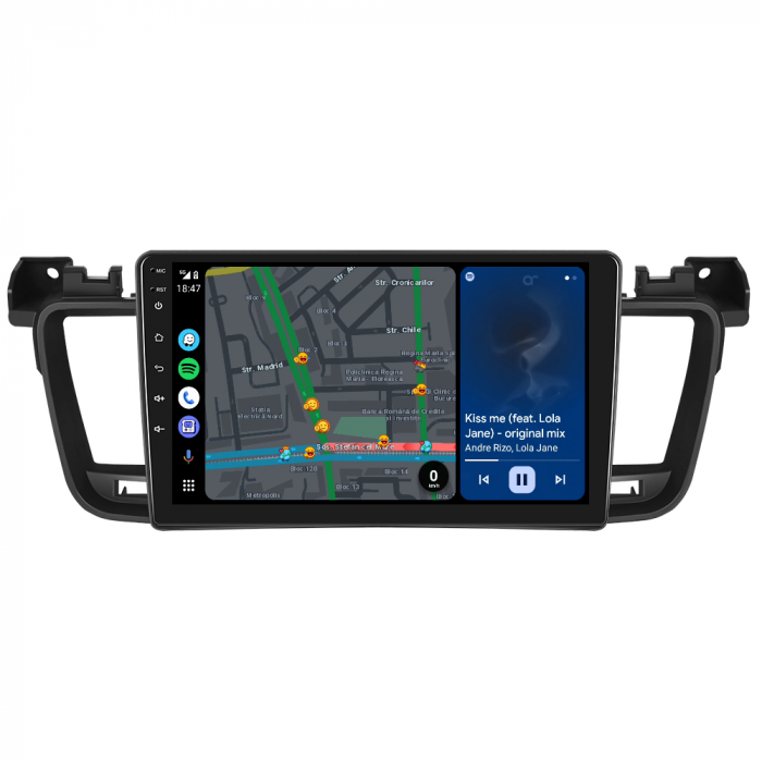 Navigatie Peugeot 508 (2012-2016) cu Android 12, 4GB RAM 64 GB, SLOT SIM 4G, DSP, CarPlay si Android Auto ecran 9 Inch [8]