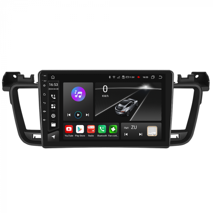 Navigatie Peugeot 508 (2012-2016) cu Android 12, 8GB RAM 128 GB, SLOT SIM 4G, DSP, CarPlay si Android Auto, ecran 9 inch [10]