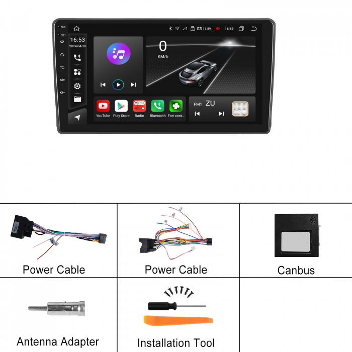 Navigatie Ford Focus MK 2 (2005-2008), Android 12, 2GB RAM 32GB, DSP, Carplay si Android auto, ecran 9 inch [11]