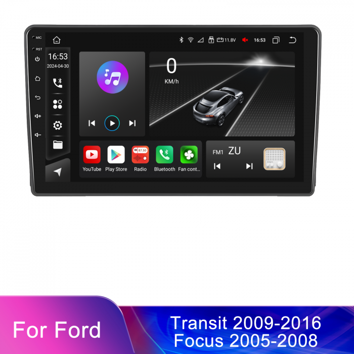 Navigatie Ford Focus MK 2 (2005-2008), Android 12, 2GB RAM 32GB, DSP, Carplay si Android auto, ecran 9 inch [4]