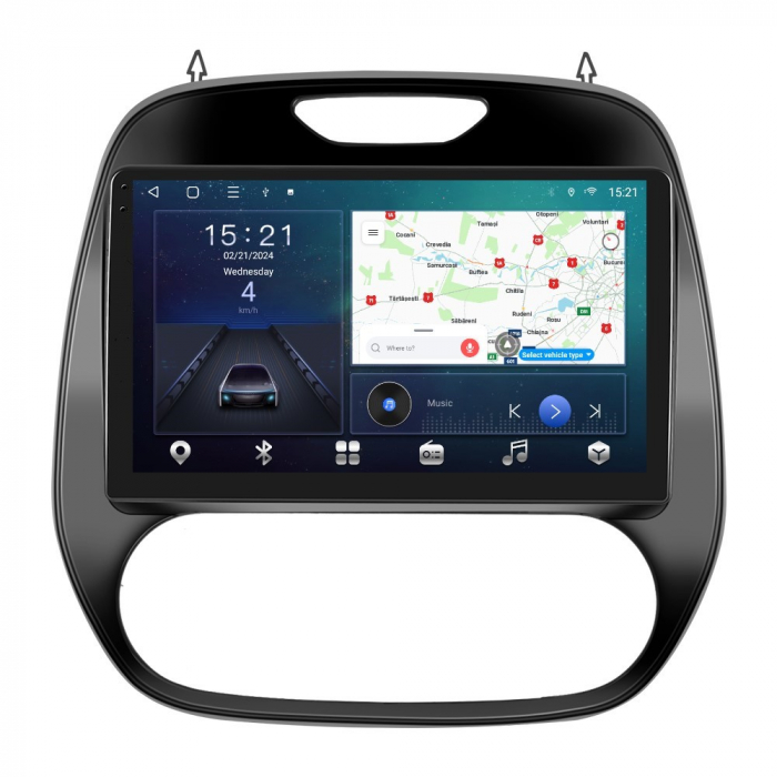 Navigatie Renault Captur (2015-2019) Android 12, 4GB 64GB SIM 4G, Carplay si Android Auto, DSP, Ecran 9 inch [12]