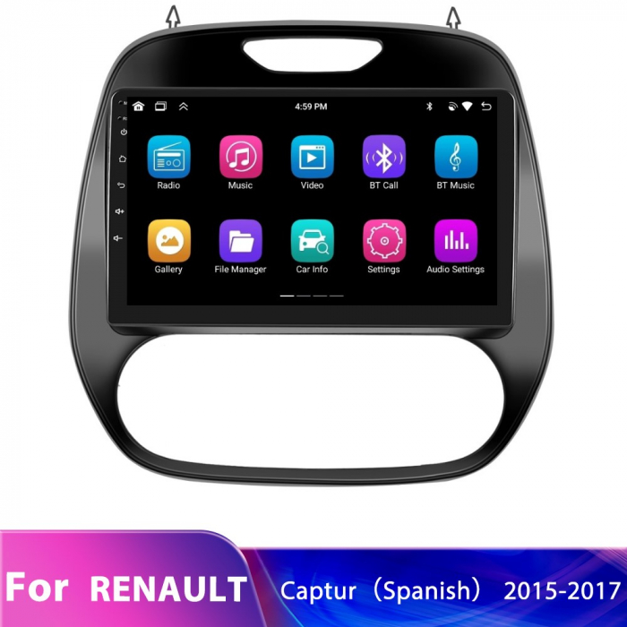 Navigatie Renault Captur (2015-2019) Android 12, 4GB 64GB, Carplay si Android Auto, DSP, Ecran 9 inch [5]