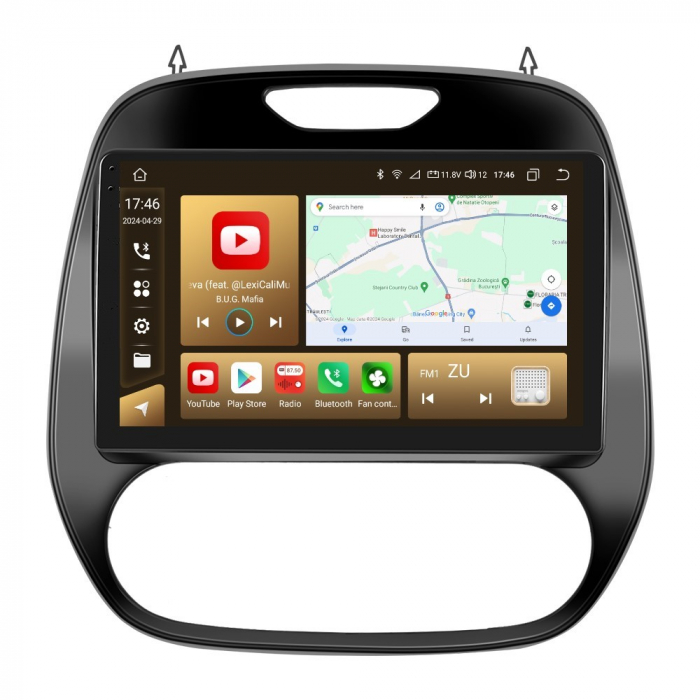 Navigatie Renault Captur (2015-2019) Android 12, 8GB 128GB SIM 4G, Carplay si Android Auto, DSP, Ecran 9 inch [12]