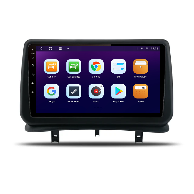 Navigatie Renault Clio 3 (2005-2014), 8GB RAM 128GB ROM, SIM 4G , DSP, Android 12, CarPlay si Android Auto Wi-fi, Youtube, Waze, ecran HD 9 Inch [2]