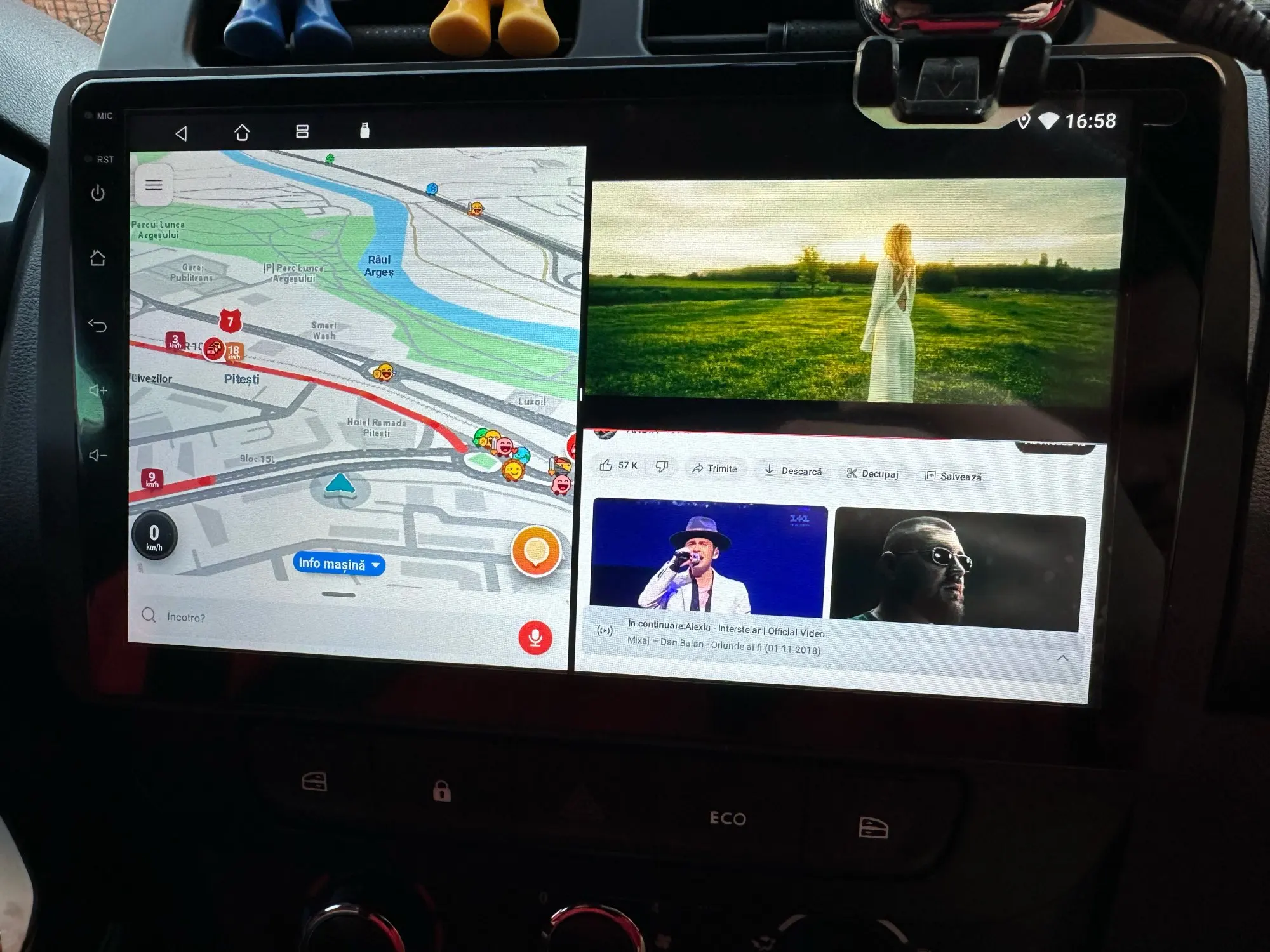 Navigatie Dacia Spring (2021-2024), Android 12, 2GB RAM 32GB, DSP, Carplay si Android auto, ecran 9 inch [2]
