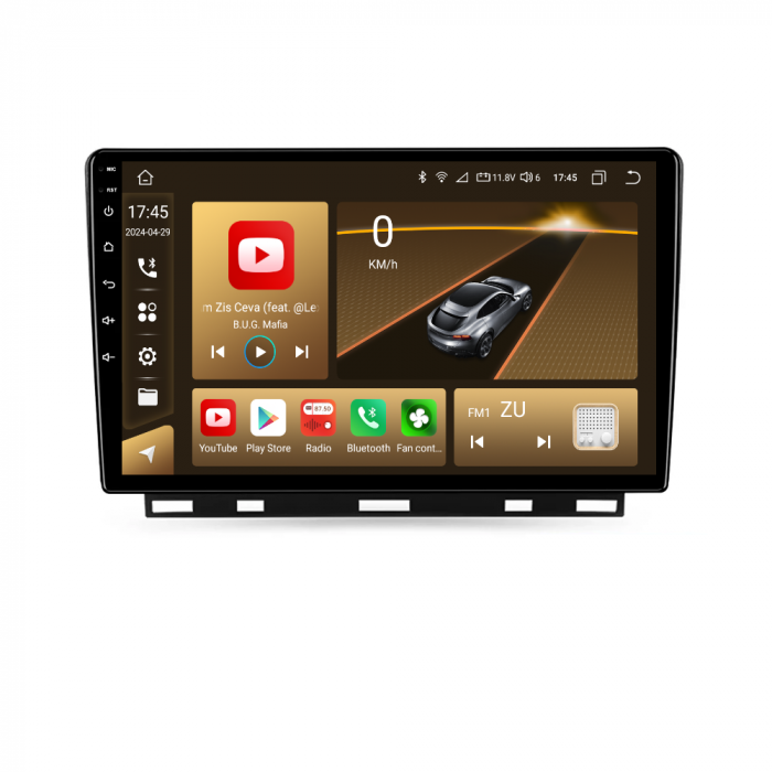 Navigatie Renault CLIO 5 (2019-2024), Android 12, 8GB RAM 128GB, SLOT SIM 4G, DSP, Carplay si Android auto, ecran 9 inch [2]