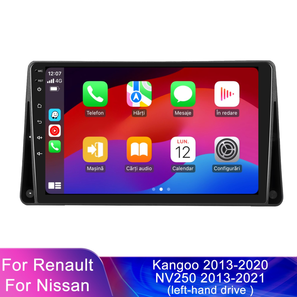 Navigatie Renault Kangoo (2013-2020) si Nissan NV250 (2013-2021), Android 13, 4GB RAM 64GB, DSP, Carplay si Android auto, ecran 9 inch [9]