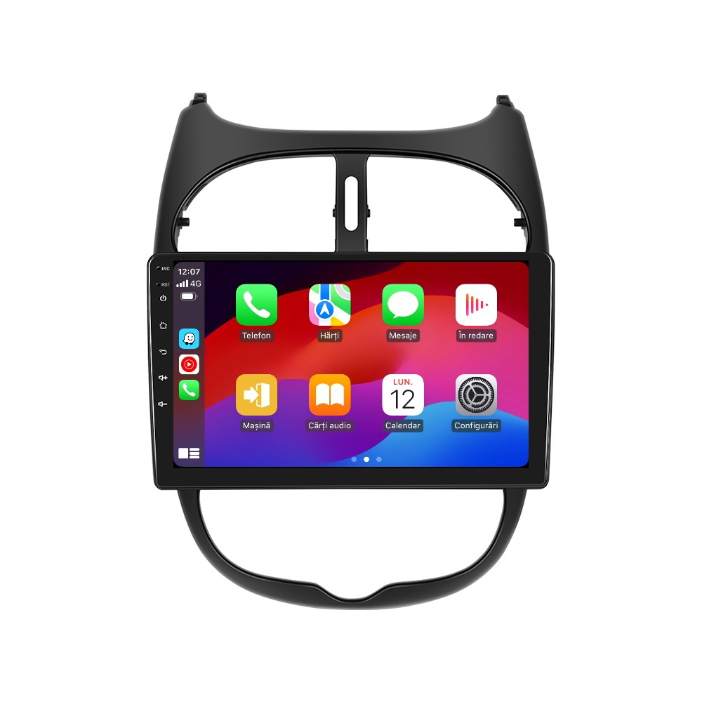 Navigatie Peugeot 206 Citroen C2 (2002-2010) OEM cu Android, 4GB RAM 64GB ROM, DSP, ecran 9 Inch,Carplay si Android Auto [5]