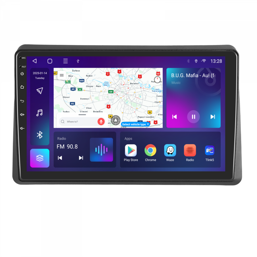 Navigatie Renault Master (2021-2023) cu Android, 4GB RAM 64GB ROM, cu SLOT SIM 4G, DSP, ecran 10.1 Inch,Carplay si Android Aut [1]