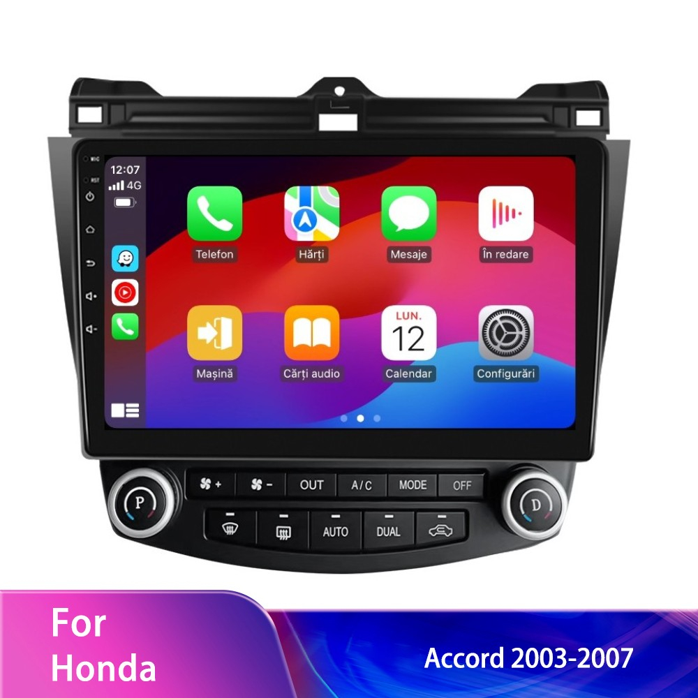 Navigație Honda Accord (2003-2007) cu Android, 8GB RAM 128GB ROM, cu SLOT SIM 4G, DSP, ecran 10 Inch,Carplay si Android Auto [10]