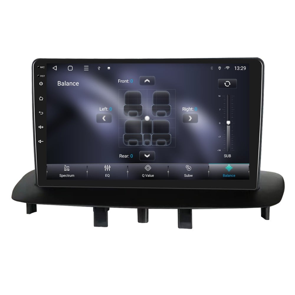 Navigatie Renault Megane 3 | Fluence (2009-2015) cu Android, 4 GB RAM 64 GB ROM, DSP, 4G SIM, ecran 9 Inch,Carplay si Android Auto Wifi [12]