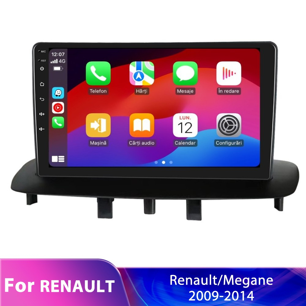 Navigatie Renault Megane 3 | Fluence (2009-2015) cu Android, 4 GB RAM 64 GB ROM, DSP, ecran 9 Inch,Carplay si Android Auto Wifi [13]