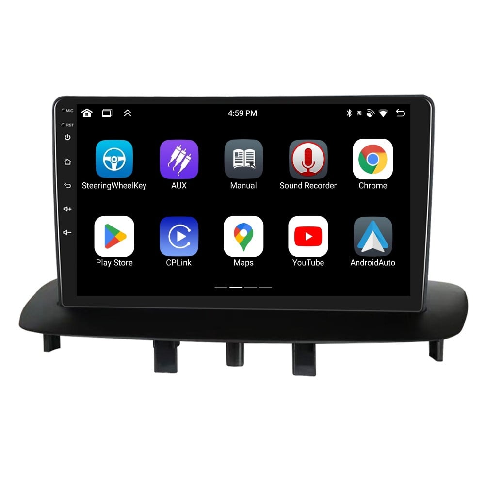 Navigatie Renault Megane 3 | Fluence (2009-2015) cu Android, 4 GB RAM 64 GB ROM, DSP, ecran 9 Inch,Carplay si Android Auto Wifi [3]