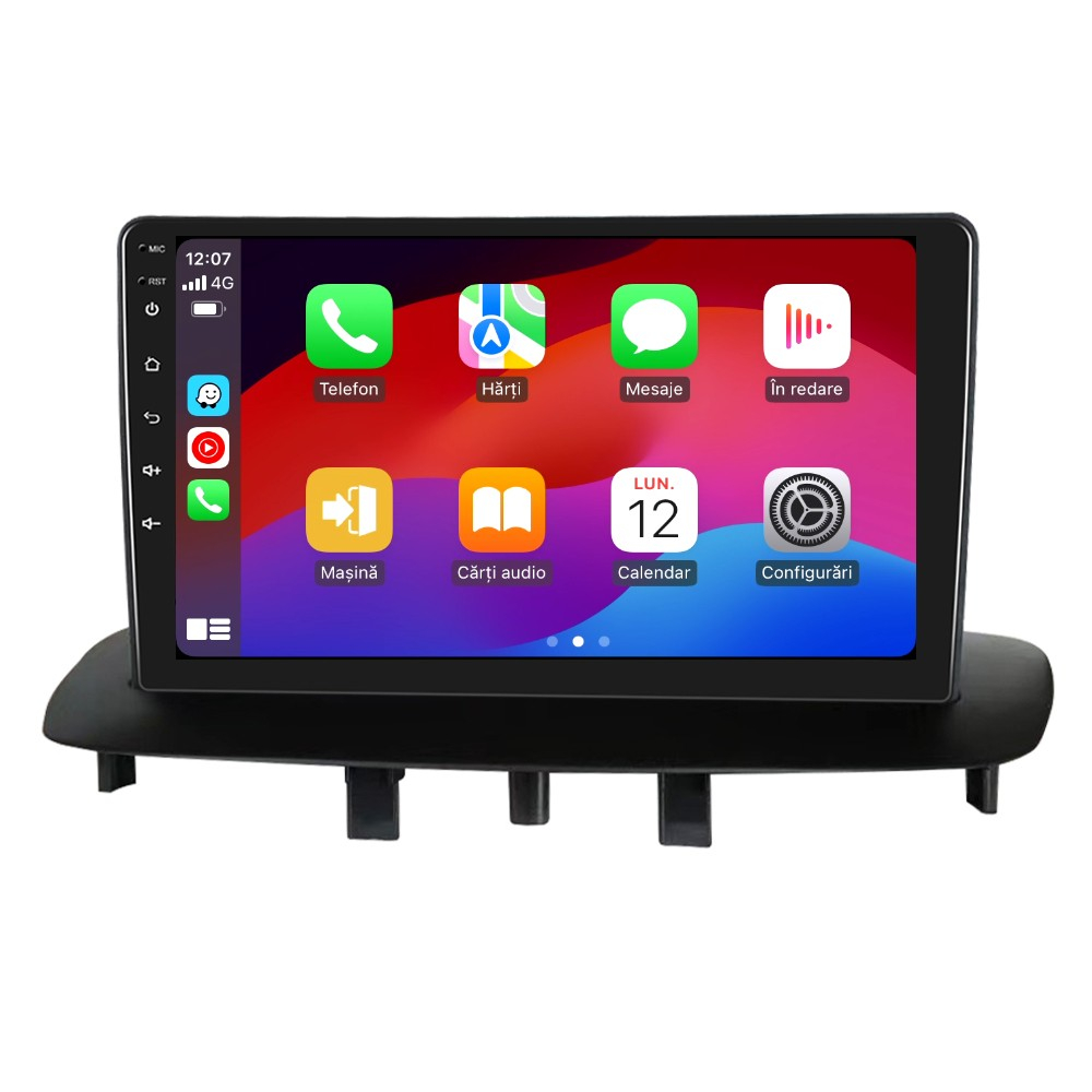 Navigatie Renault Megane 3 | Fluence (2009-2015) cu Android, 8 GB RAM 128 GB ROM, DSP, 4G SIM, ecran 9 Inch,Carplay si Android Auto Wifi [3]