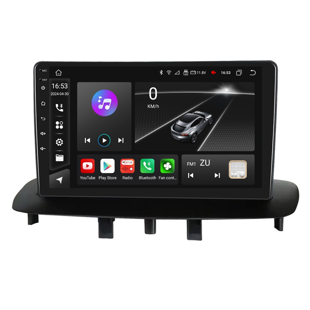 Navigatie Renault Megane 3 | Fluence (2009-2015) cu Android, 8 GB RAM 128 GB ROM, DSP, 4G SIM, ecran 9 Inch,Carplay si Android Auto Wifi [5]