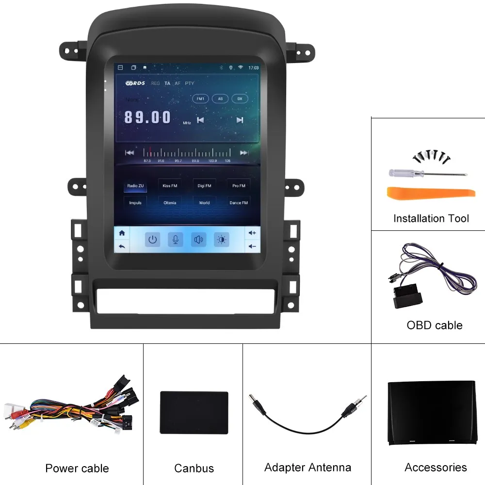 Navigatie Chevrolet Captiva (2006-2012) Tip Tesla, Android 12, 2GB RAM 32GB, DSP, CarPlay si Android Auto, ecran 9,7 inch [8]