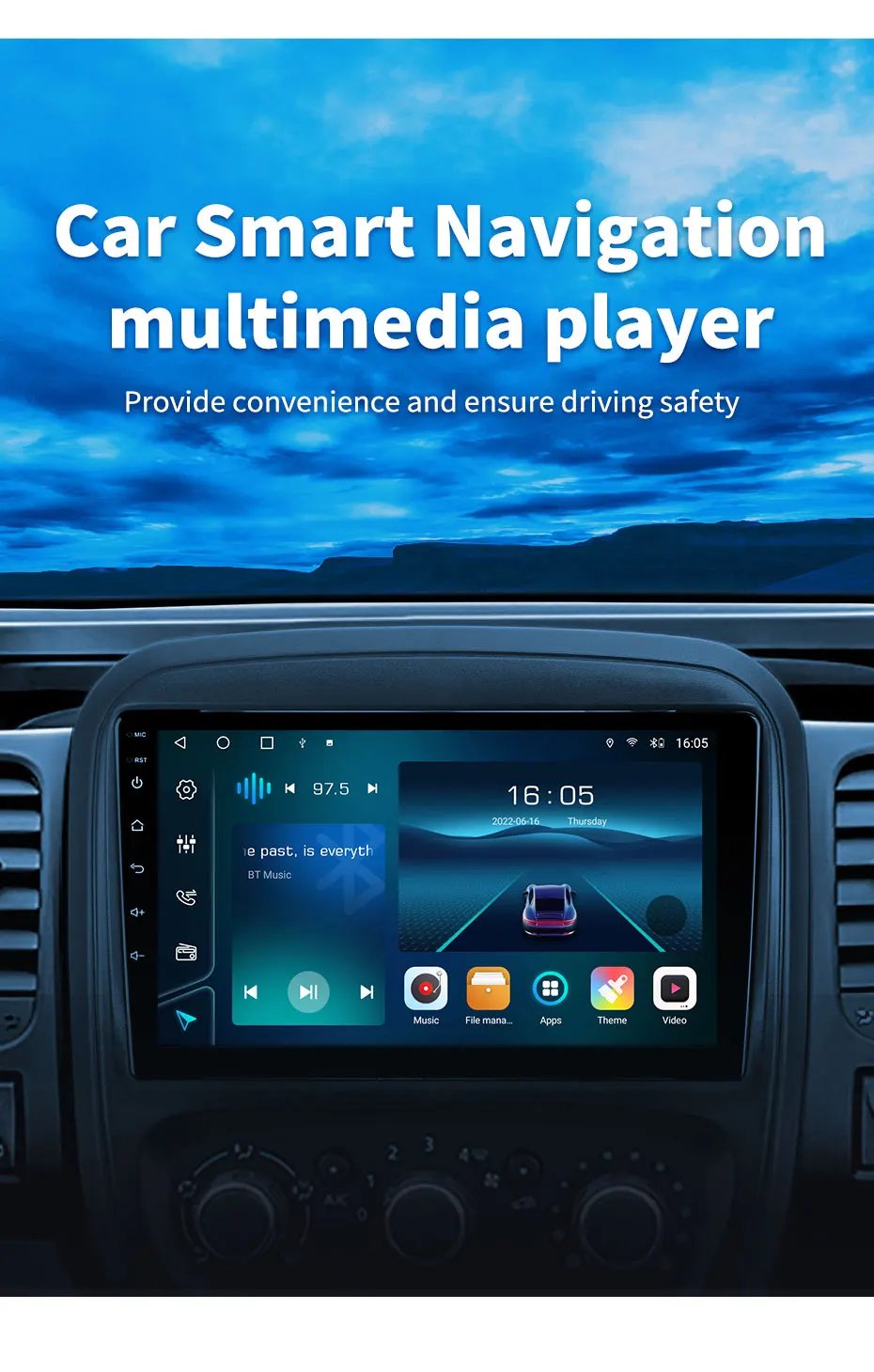 Navigatie Opel Vivaro (2015–2019) cu Android 13, 8GB 128GB, SIM 4G, CarPlay si Android Auto, ecaran 9 inch [7]