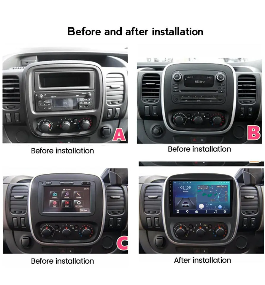 Navigatie Opel Vivaro (2015–2019) cu Android 13, 8GB 128GB, SIM 4G, CarPlay si Android Auto, ecaran 9 inch [3]