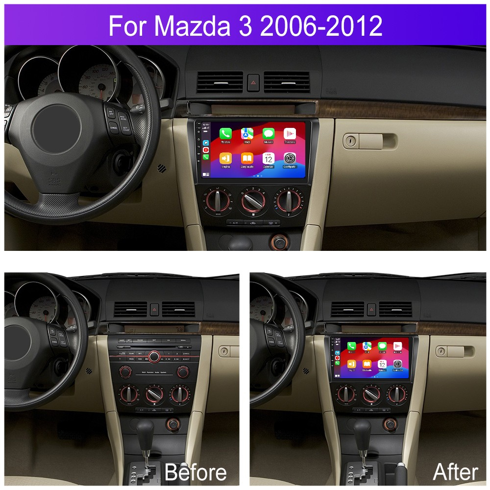 Navigatie Mazda 3 (2006-2012) cu Android, 2GB RAM 32GB ROM, DSP, ecran 9 Inch,Carplay si Android Auto [2]