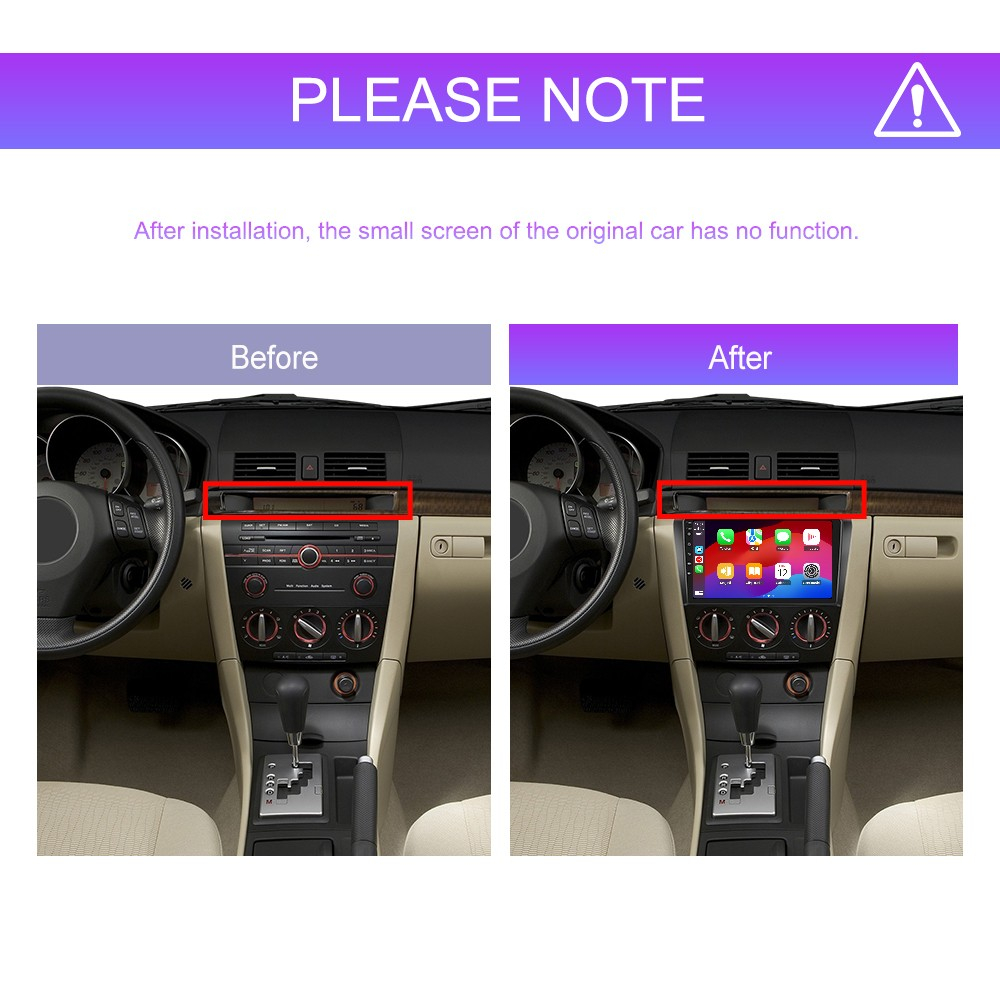 Navigatie Mazda 3 (2006-2012) cu Android, 2GB RAM 32GB ROM, DSP, ecran 9 Inch,Carplay si Android Auto [4]