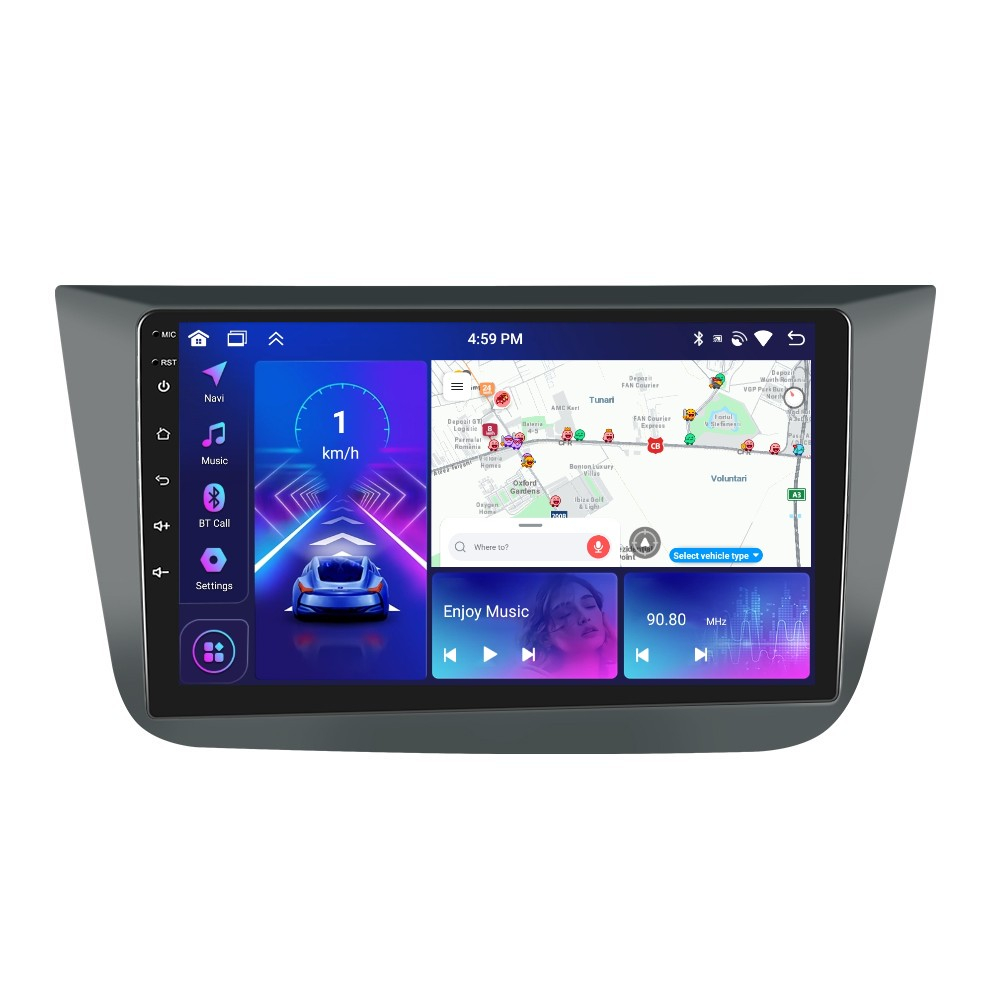 Navigatie Seat Altea (2004-2009) cu Android, 4GB RAM 64GB ROM, DSP, ecran 9 Inch,Carplay si Android Auto [1]