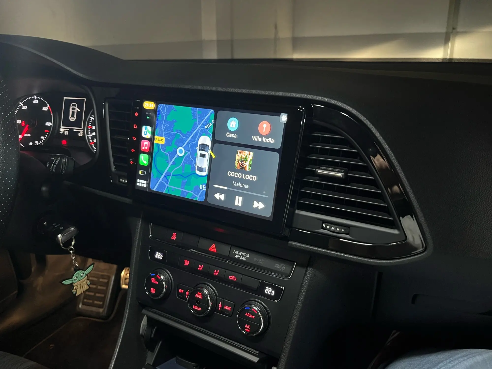 Navigatie Seat Leon 3 (2013-2020) cu Android 12, 4GB RAM 64 GB, SIM 4G. DSP, Carplay si Android Auto ecran 9 Inch [7]