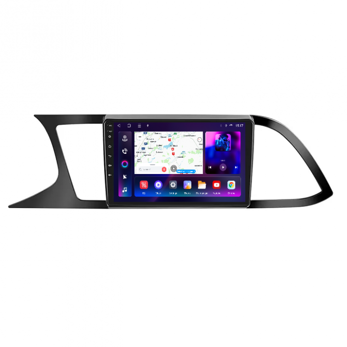 Navigatie Seat Leon 3 (2013-2020) cu Android 12, 8GB RAM 128GB, SIM 4G. DSP, Carplay si Android Auto ecran 9 Inch [1]