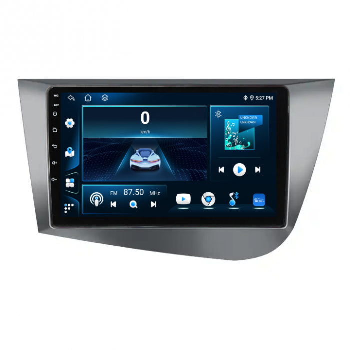 Navigatie Seat Leon MK2 (2005-2012), 4GB RAM 64GB Android 12, DSG, SIM 4G, Carplay si Android auto,ecran 9 Inch [3]