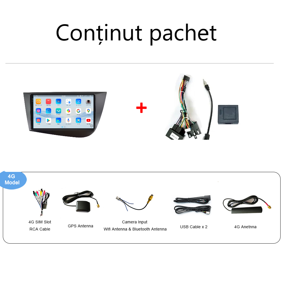 Navigatie Seat Leon MK2 (2005-2012) Android 14, 12GB RAM, 256GB ROM, Ecran 9.33 inch 2K QLED [5]
