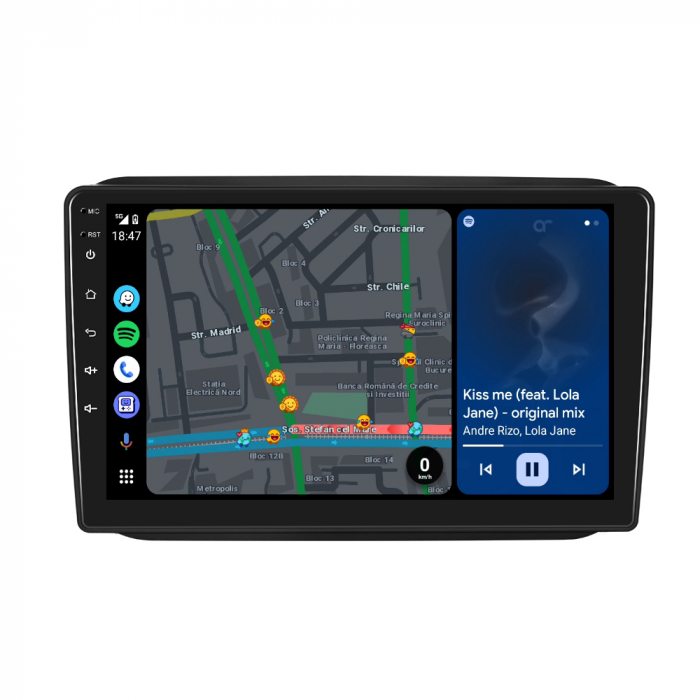 Navigatie Skoda Fabia 2 (2007-2014) cu Android 12, 8GB RAM 128GB, SLOT SIM 4G, DSP, CarPlay si Android Auto, ecran 10 inch [7]