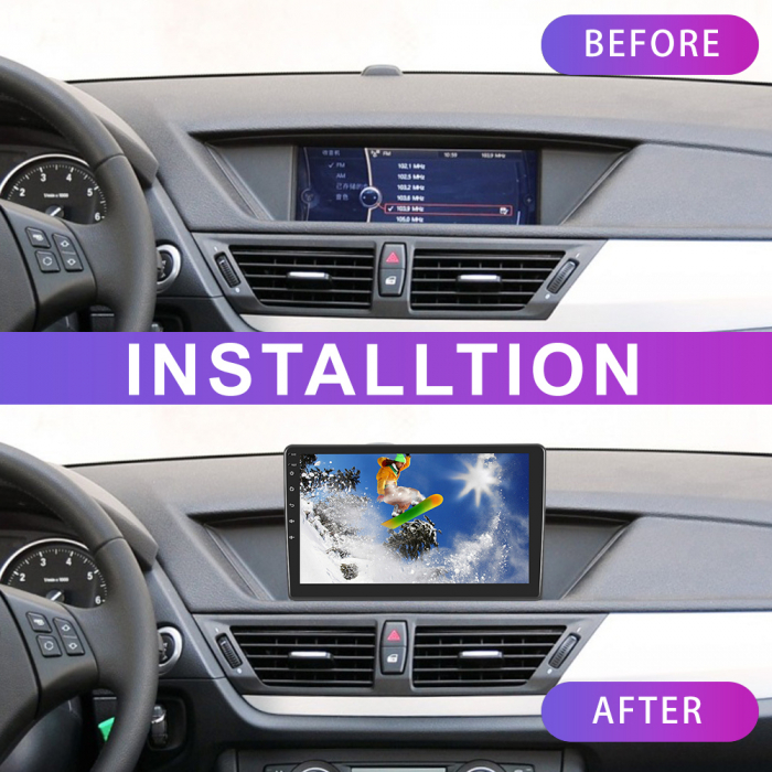 Navigatie BMW X1 (2010-2016) cu Android 13, 4GB RAM 64GB ROM, SIM 4G, DSP, CarPlay si Android Auto, ecran 10.1 Inch [3]