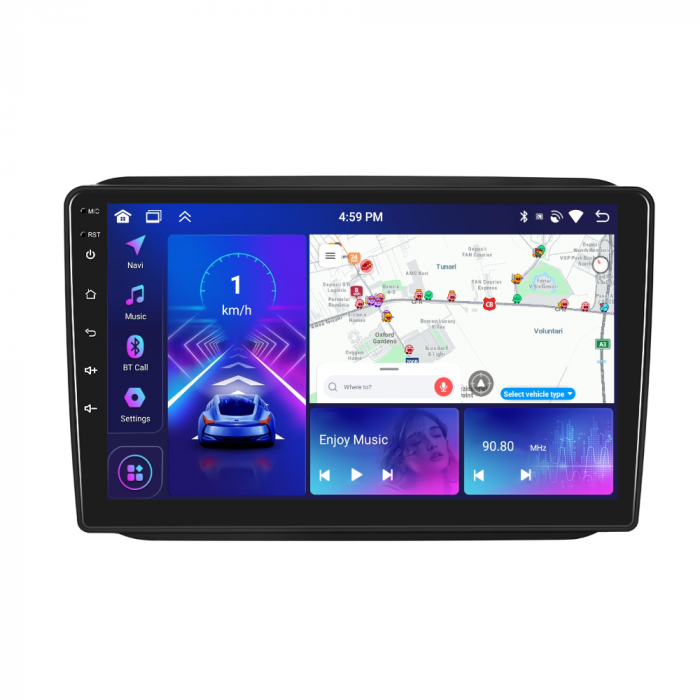 Navigatie Skoda Fabia 2 (2007-2014) cu Android 13, 4GB RAM 64GB, DSP, CarPlay si Android Auto, ecran 10 inch [2]