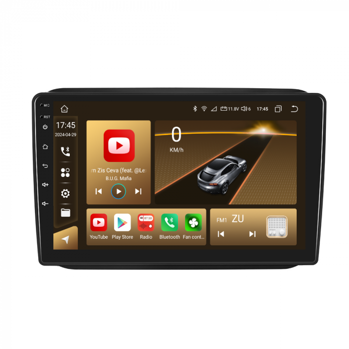 Navigatie Skoda Fabia 2 (2007-2014) cu Android 12, 8GB RAM 128GB, SLOT SIM 4G, DSP, CarPlay si Android Auto, ecran 10 inch [6]