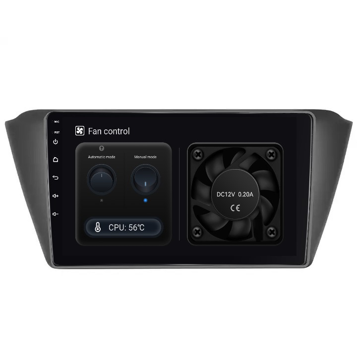 Navigatie Skoda Fabia 3 (2014-2021), Android 13, 8GB 128GB, DSP, SIM 4G, CarPlay si Android Auto ecran 10.1 Inch [5]