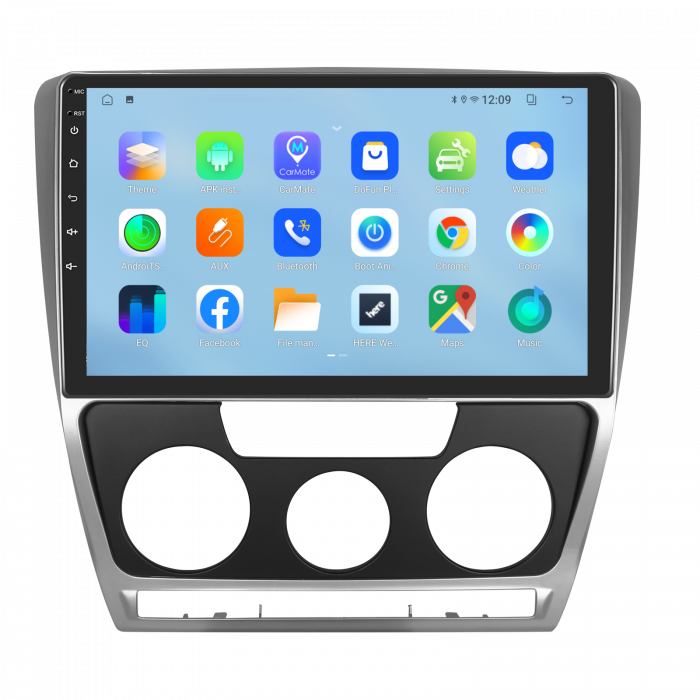 Navigatie Skoda Octavia 2 (2004-2013) cu Android 12, 2GB 32GB, DSP, CarPlay si Android Auto, ecran 10.1 Inch [3]