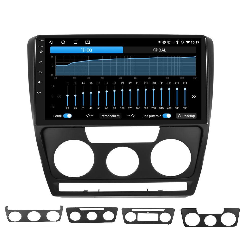 Navigatie Skoda Octavia 2 (2004-2013) cu Android 13, 4GB RAM 64GB ROM, CarPlay si Android Auto Wi-fi, Youtube, Waze, ecran HD 10.1 Inch [3]