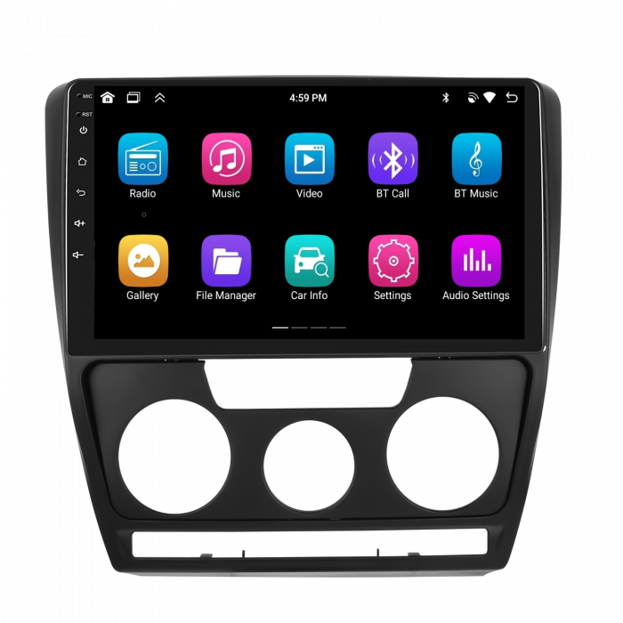 Navigatie Skoda Octavia 2 (2004-2013) cu Android 13, 4GB RAM 64GB ROM, CarPlay si Android Auto Wi-fi, Youtube, Waze, ecran HD 10.1 Inch [4]
