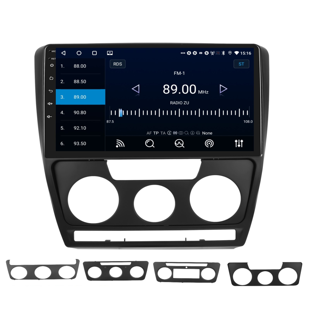 Navigatie Skoda Octavia 2 (2004-2013) cu Android 13, 4GB RAM 64GB ROM, CarPlay si Android Auto Wi-fi, Youtube, Waze, ecran HD 10.1 Inch [5]