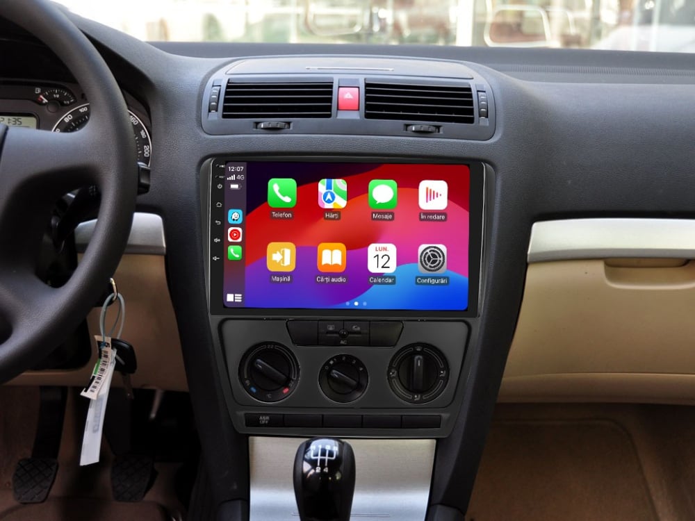 Navigatie Skoda Octavia 2 (2004-2013) cu Android 13, 4GB RAM 64GB ROM, CarPlay si Android Auto Wi-fi, Youtube, Waze, ecran HD 10.1 Inch [4]