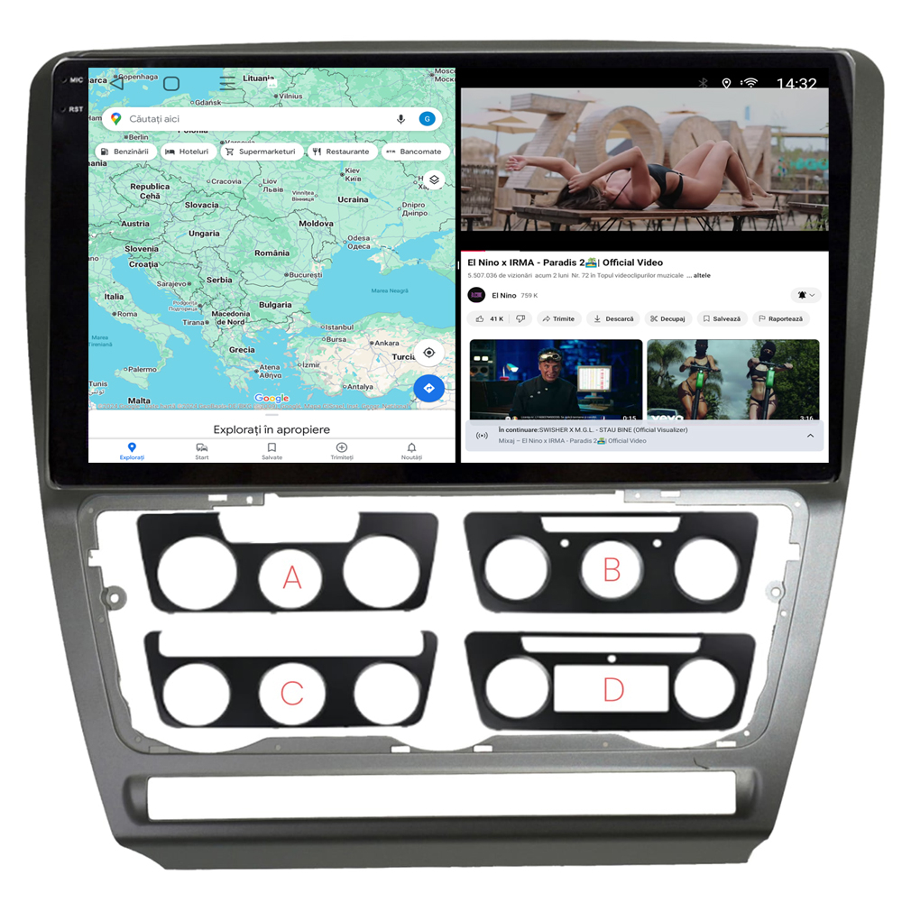 Navigație Android dedicată 2K QLED Octa-Core UIS8581A cu SIM 4G, CarPlay și Android Auto [5]