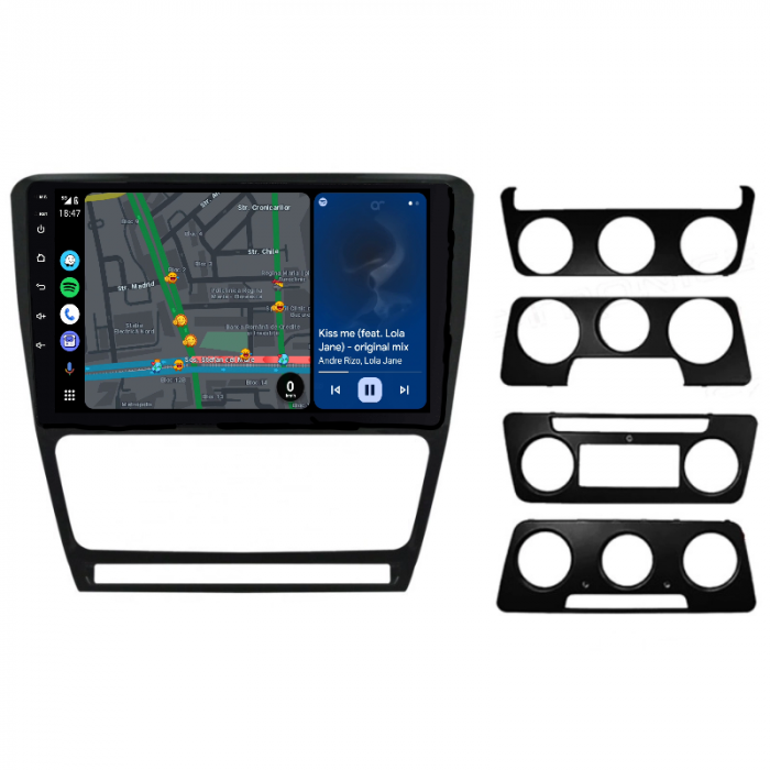 Navigatie Skoda Octavia 2 (2004-2014) cu Android 13, 2GB RAM 64 GB ROM ecran 10.1 Inch,Carplay si Android Auto [3]