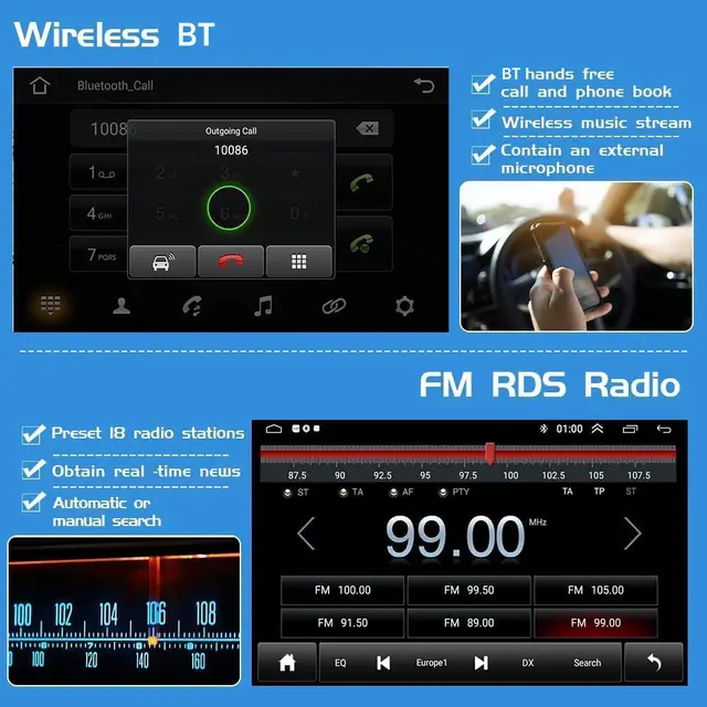 Navigatie Skoda Octavia 3 (2013-2018) cu Android 13, 2GB RAM 64 GB ROM ecran 10.1 Inch,Carplay si Android Auto [5]