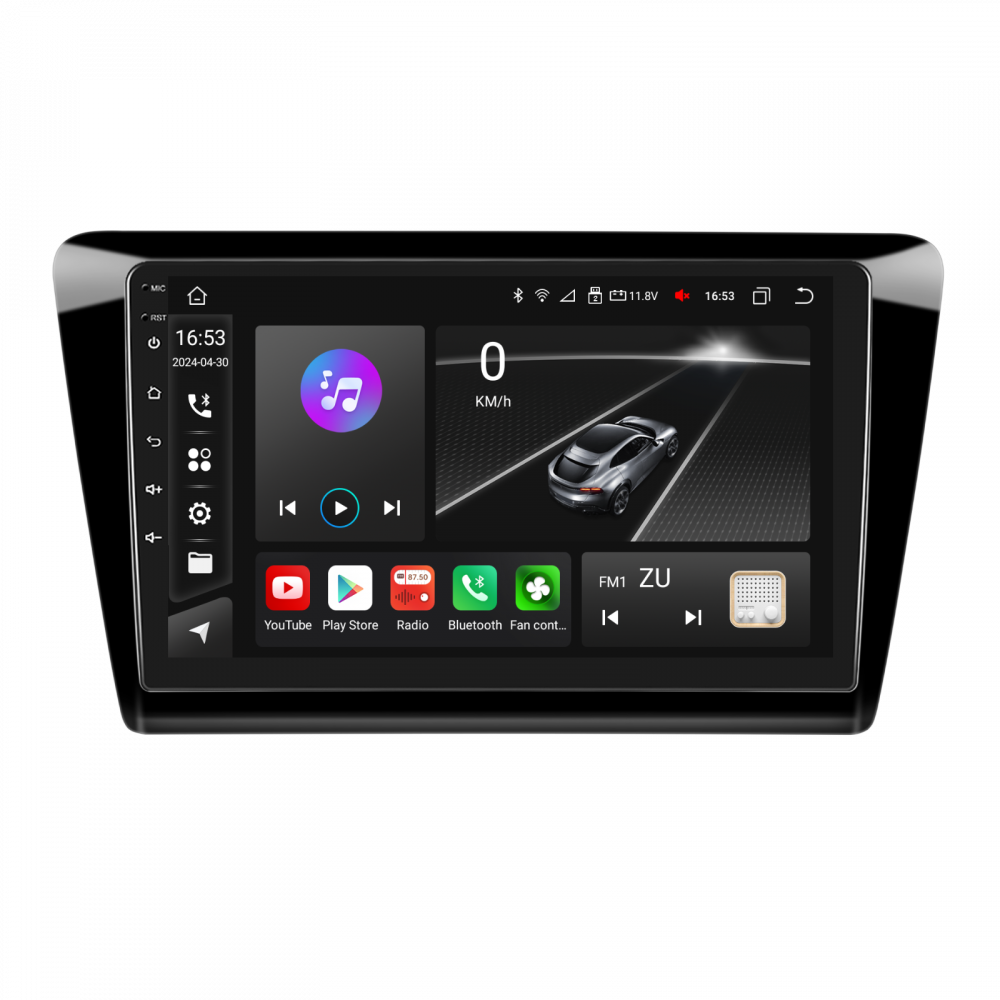 Navigatie Skoda Rapid (2013–2018) cu Android 12, 8GB RAM 128GB ROM, SIM 4G, CarPlay si Android Auto, DSP, ecran 9 inch [1]