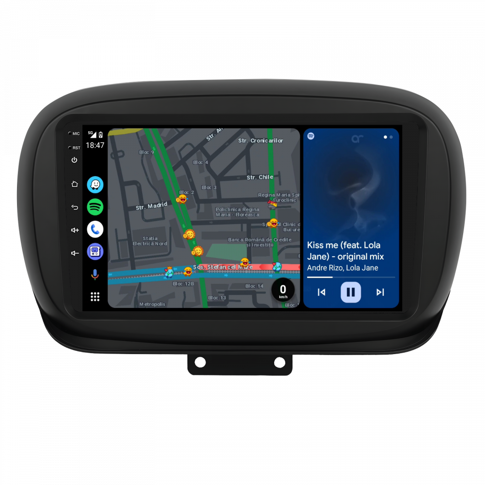 Navigatie  Fiat 500X (2014-2020) cu Android, 4GB RAM 64GB ROM, DSP, ecran 9 Inch,Carplay si Android Auto [6]